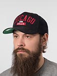 Бейсболка MITCHELL NESS арт. HP9771-CBUBLCK Chicago Bulls NBA (черный)